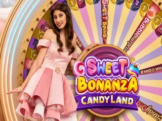 Slot dulce con mundo de bonificación y explosión cromática